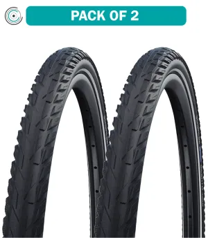 2 Pack Schwalbe Silento Tire 700 x 45 Wire Black/Reflective Active KGuard 11100241.01