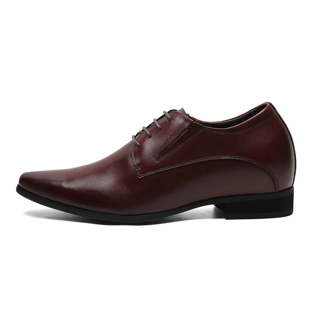 8CM / 3.15 Inches CMR CHAMARIPA Elevator Derby Shoes - Gain 3.15 Inches in Style with Height Increasing Dress Shoes for Men