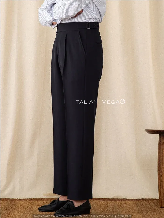 Black Oxford Gurkha Trouser by Italian Vega®