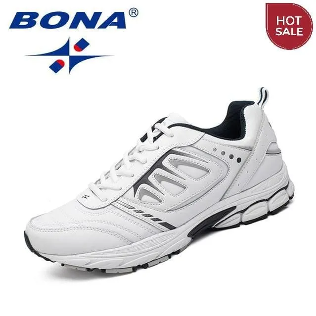 BONA New Style Men Running Shoes Outdoor Jogging Sneakers Lace Up Athletic Shoes