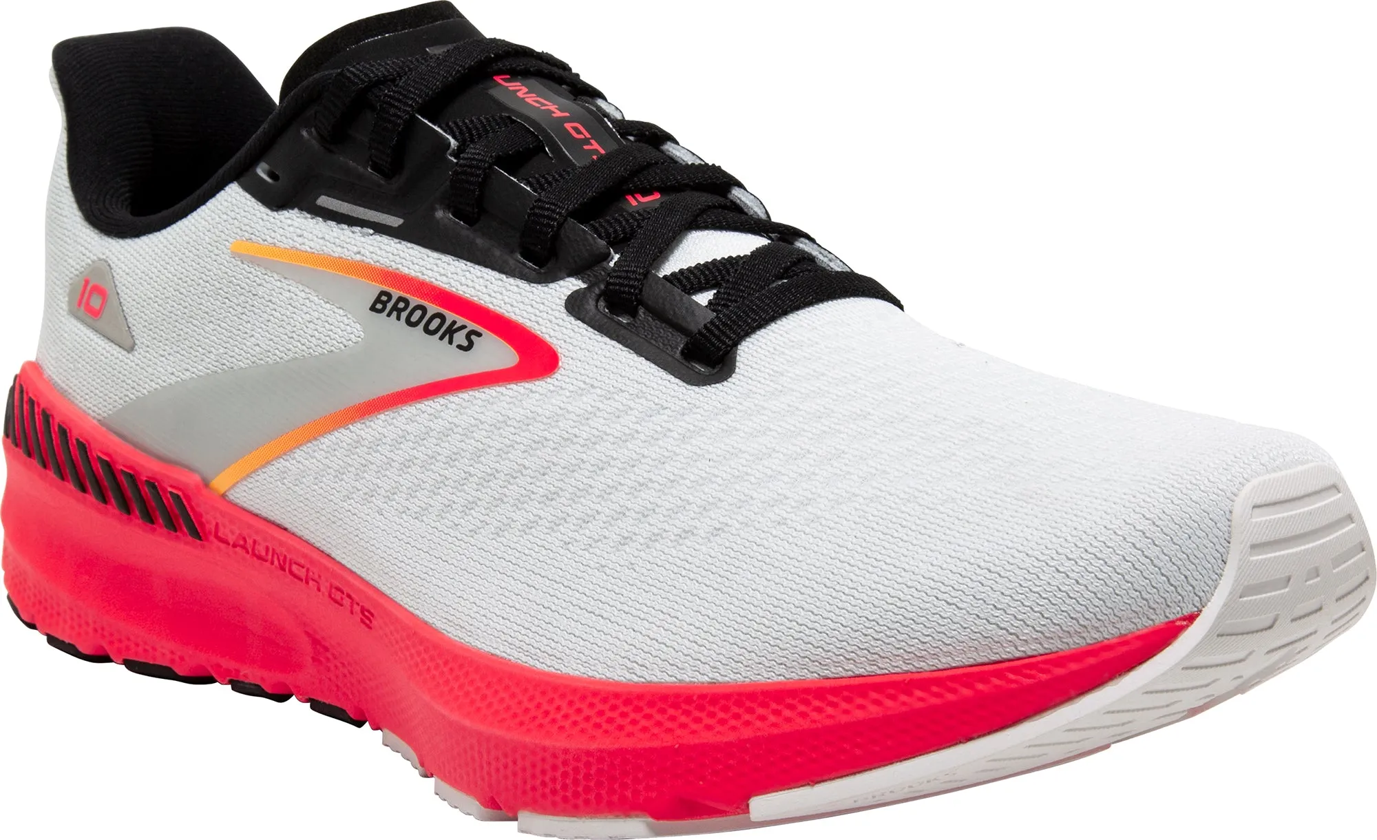 Brooks Launch GTS 10 Womens Running Shoes - White