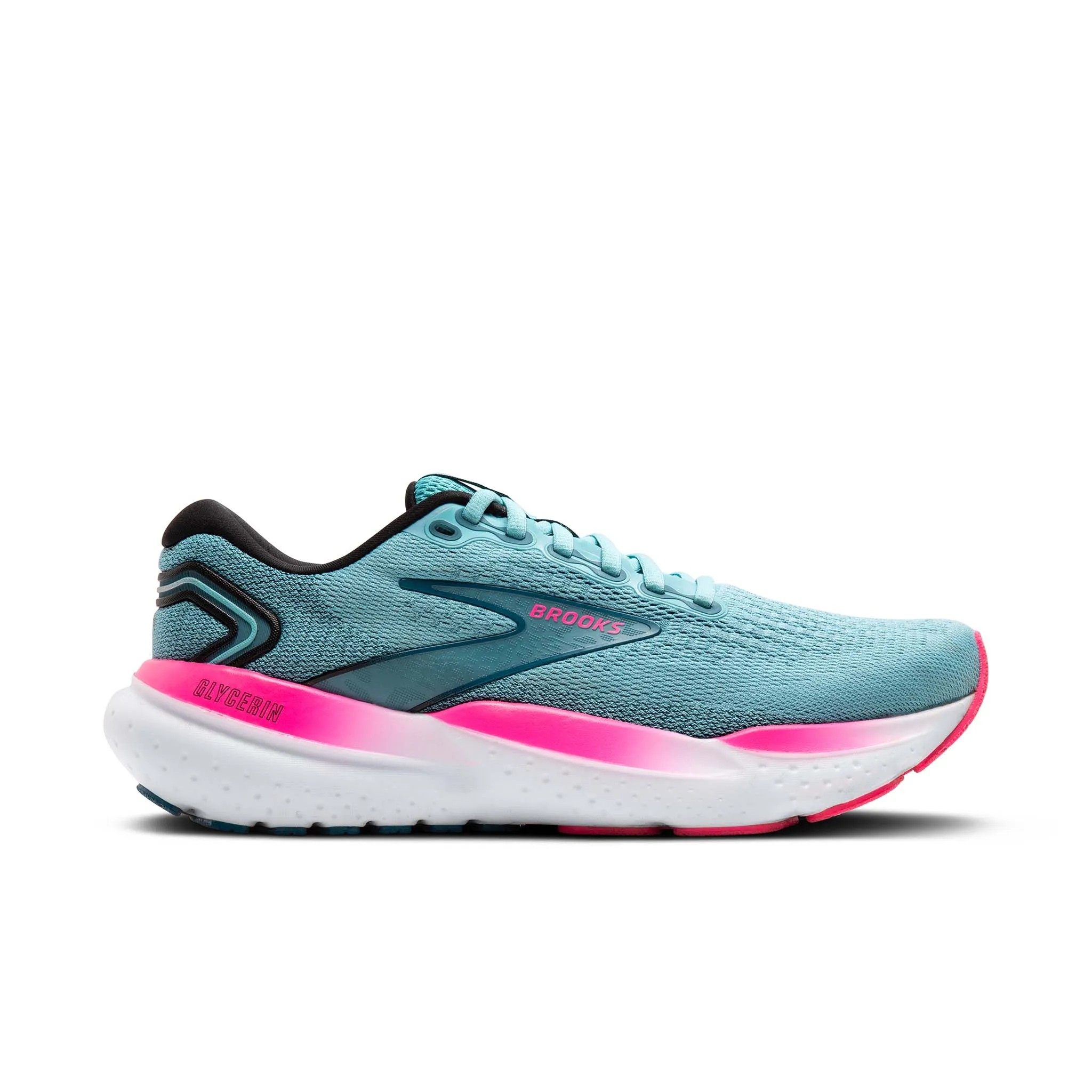 Brooks | Women's Glycerin 21 Running Shoes - Moroccan Blue/Aqua/Pink