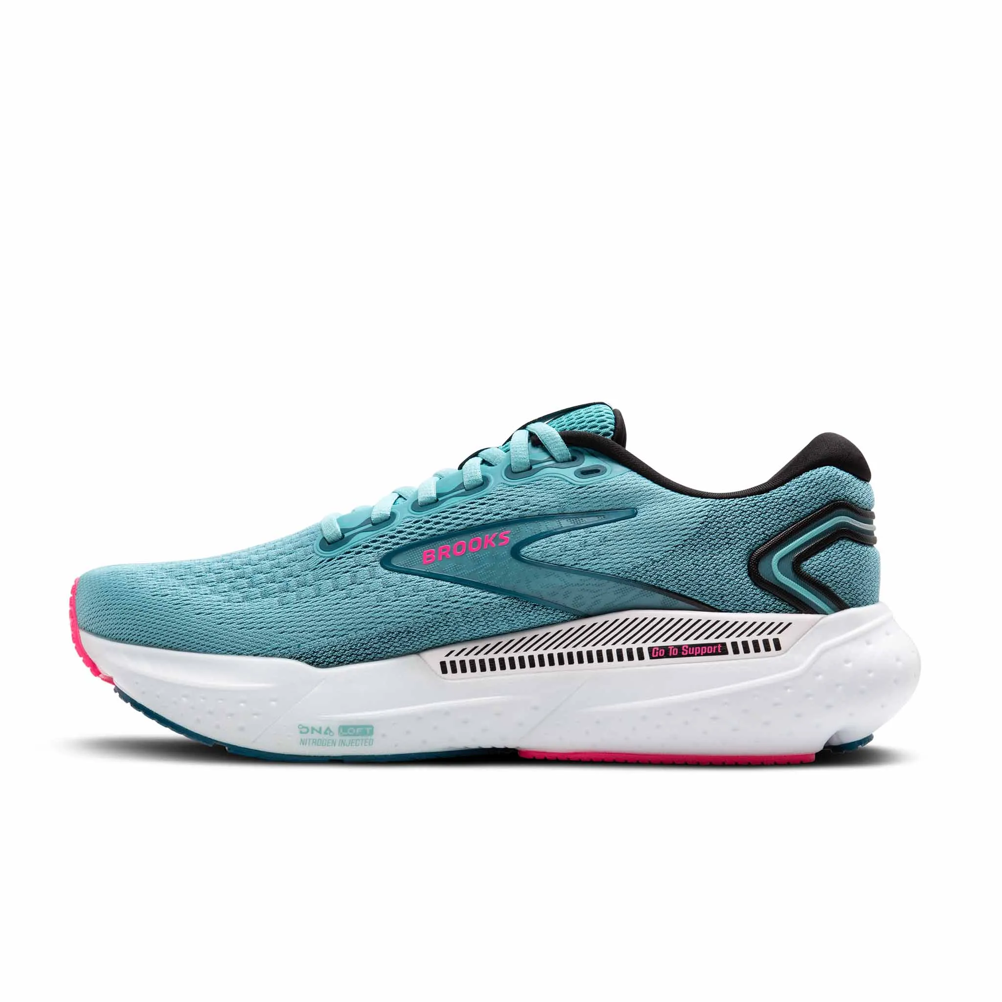 Brooks | Women's Glycerin GTS 21 Running Shoes - Moroccan Blue/Aqua/Pink