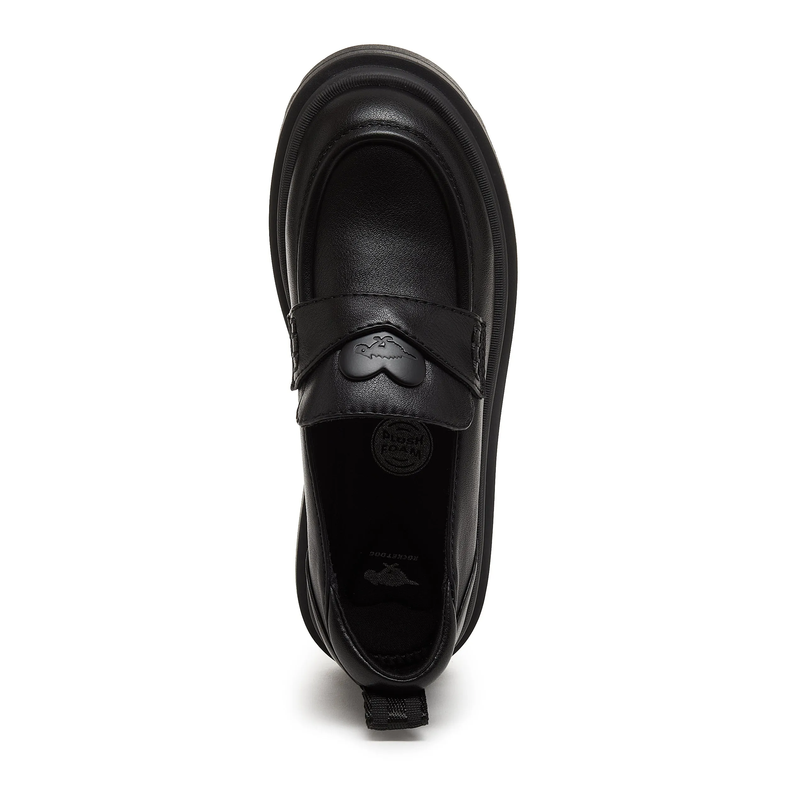 Dandy Black Platform Loafers