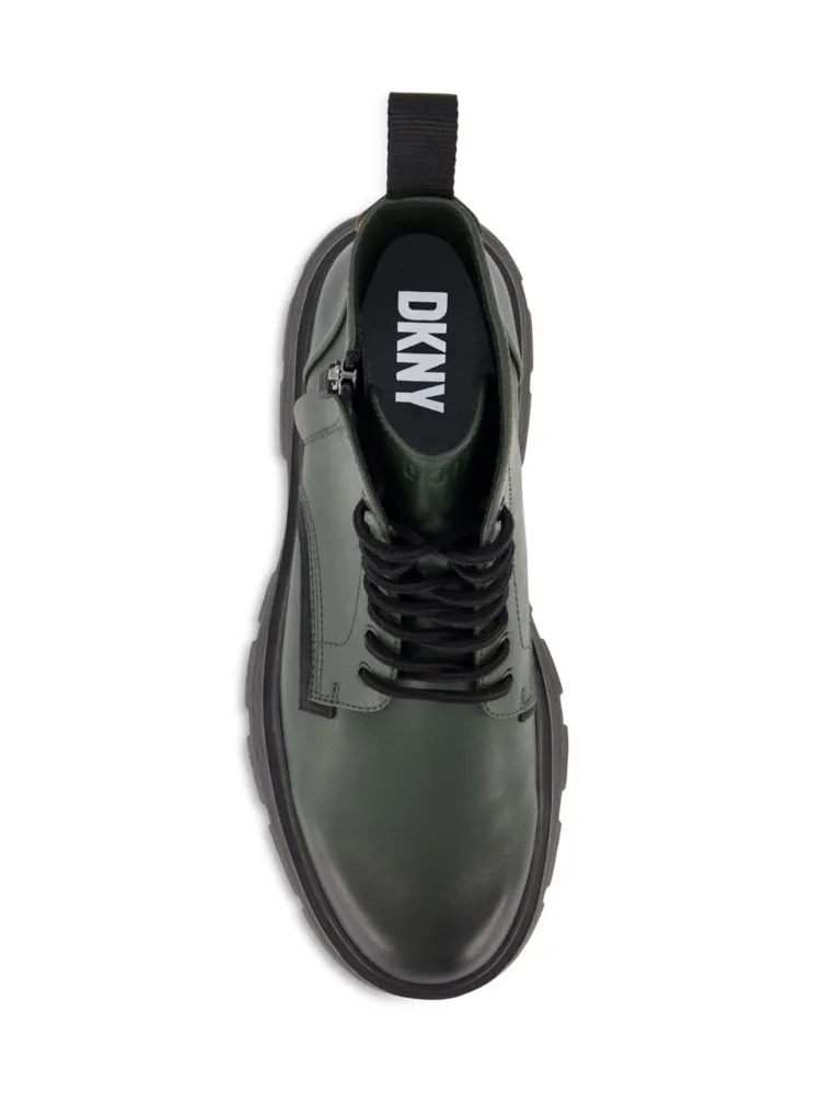 Dkny side zip combat boots, black