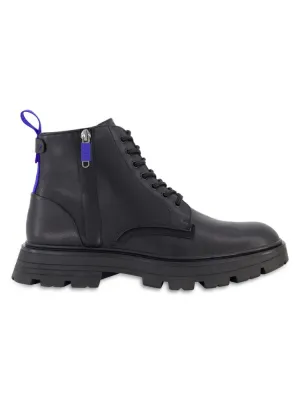 Dkny side zip combat boots, black