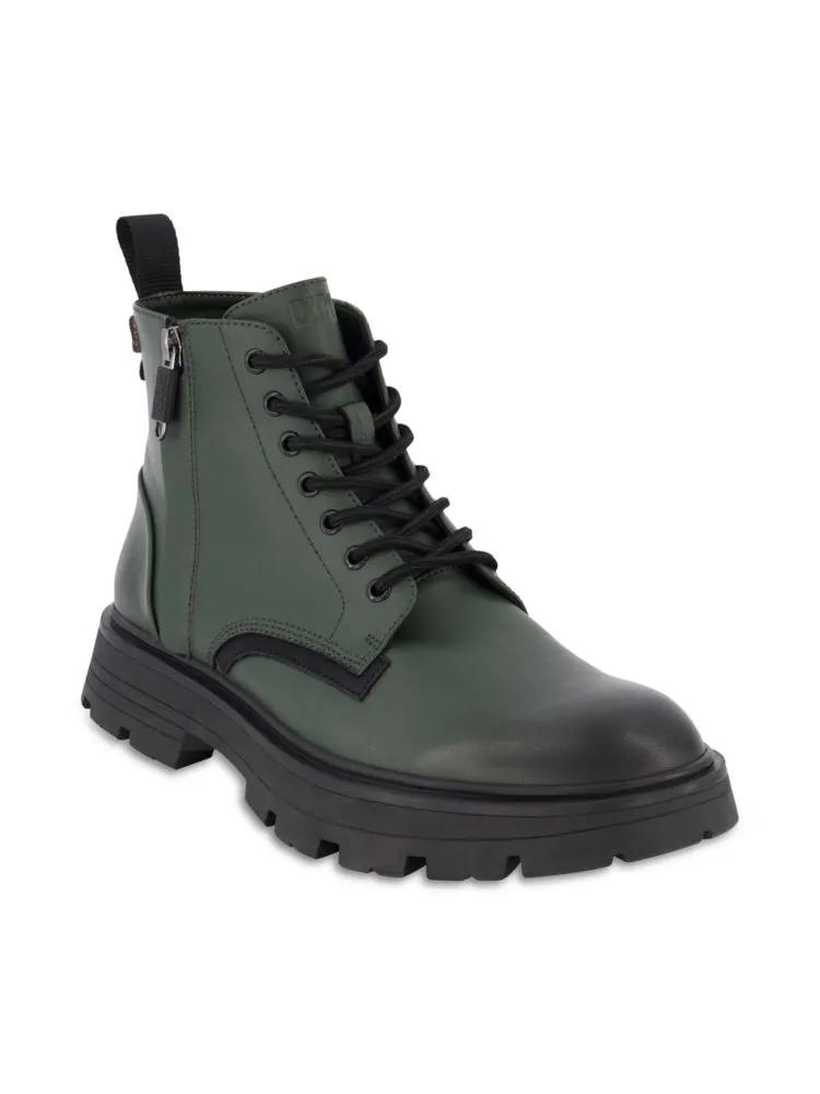 Dkny side zip combat boots, black