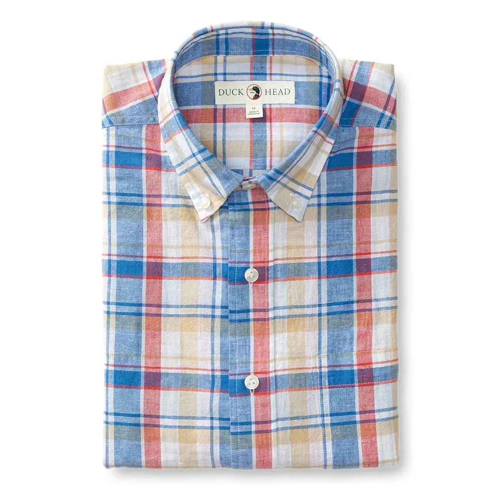 Duck Head Men's Conolly Plaid Oxford Sport Shirt