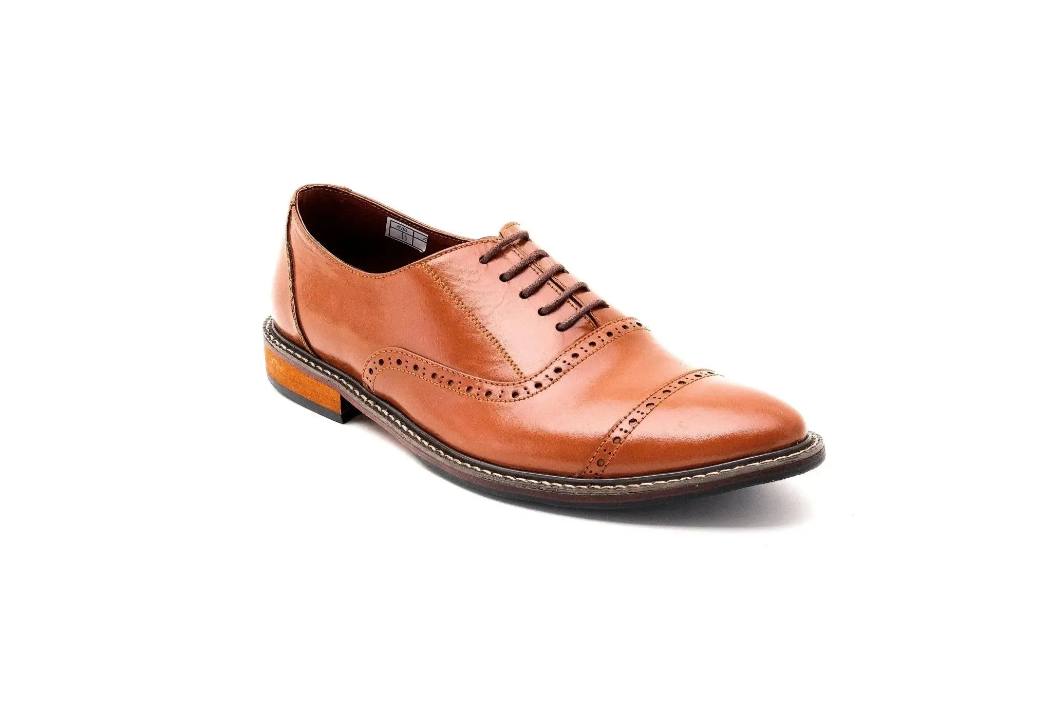 FELIX Cap Toe Holes Oxford - Tan