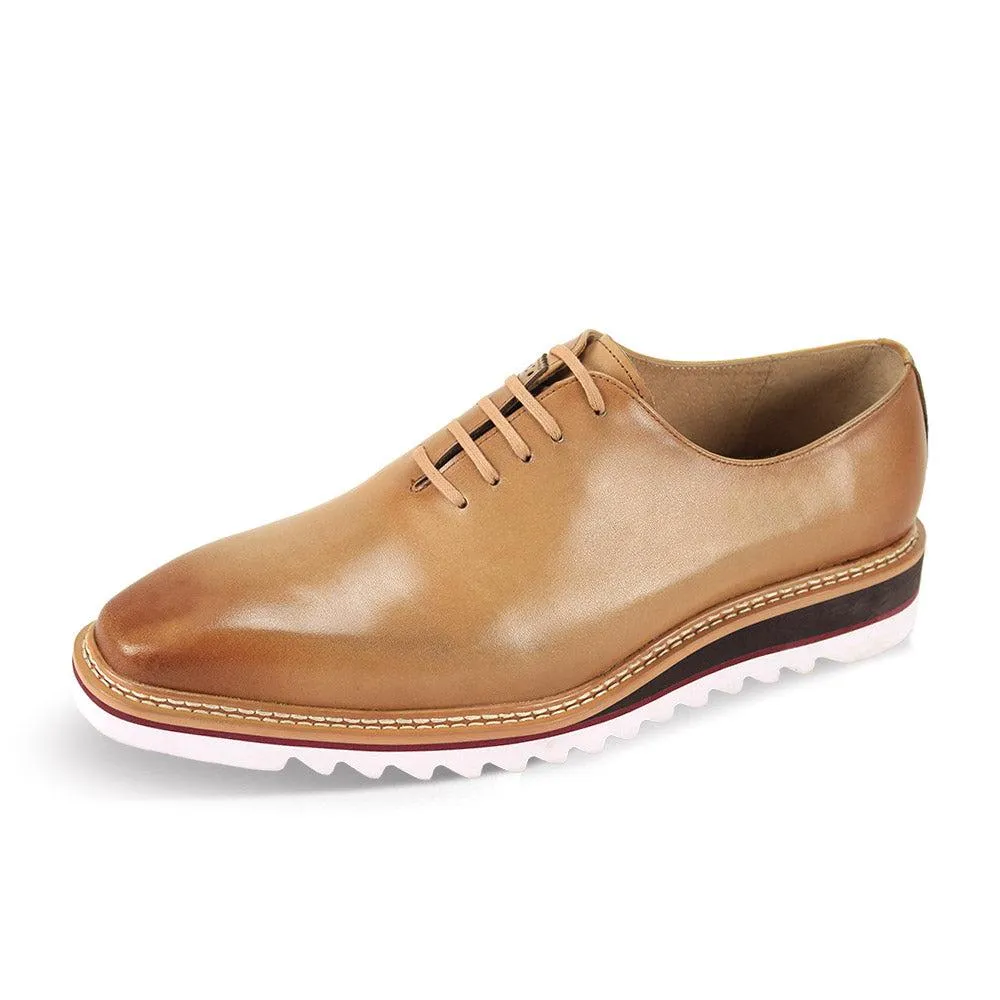 Giovanni Latte Men's Oxford Lace-up Leather Shoes Rubber Sole