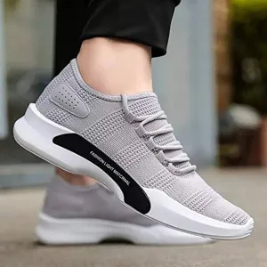 Grey Mesh Sports Shoes