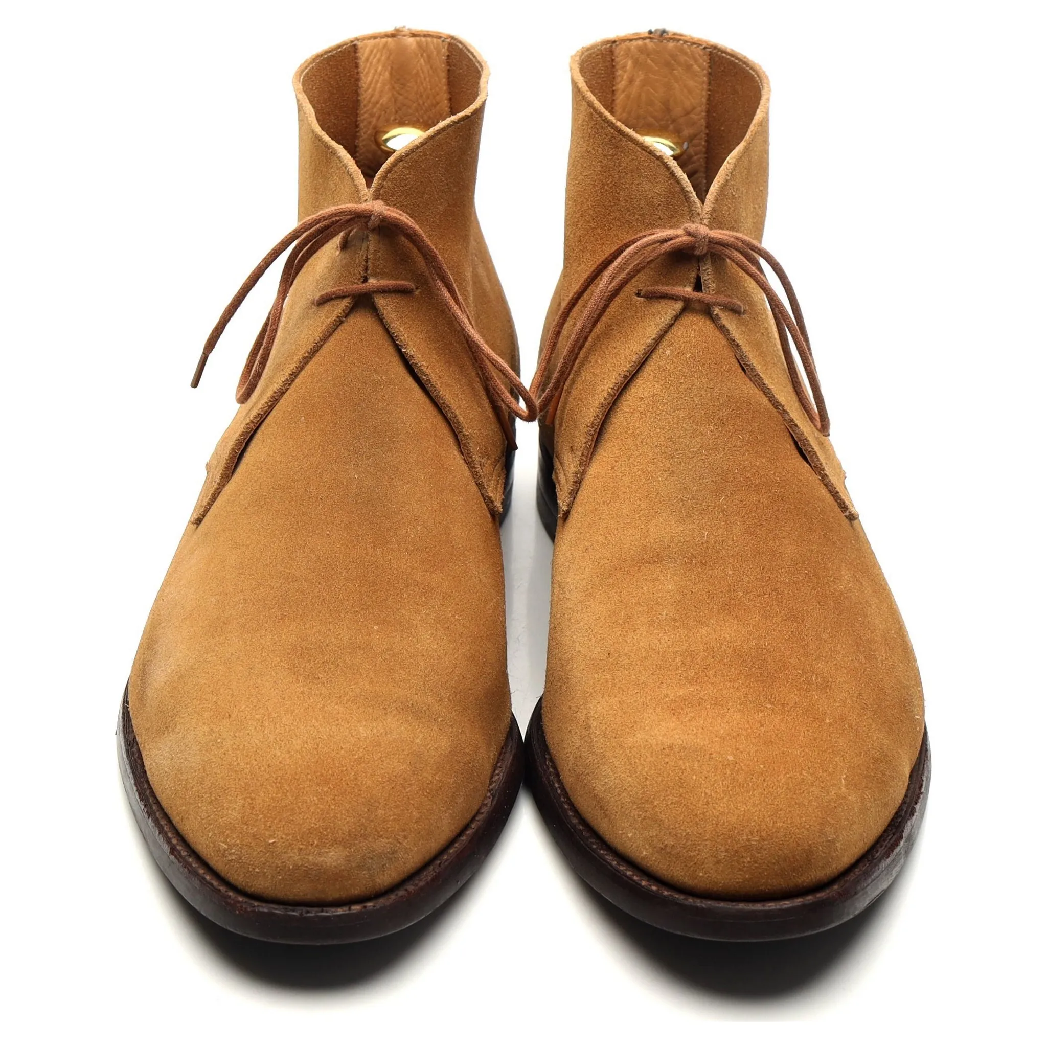 'Hayle' Tan Brown Suede Chukka Boots UK 11.5 E