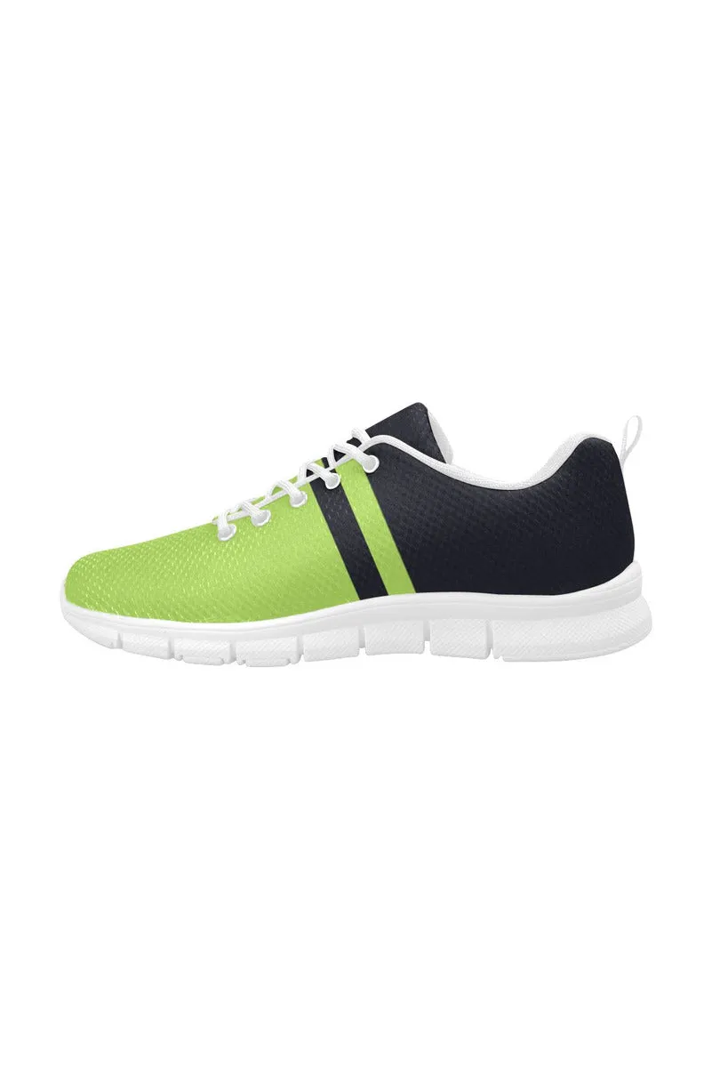 Lime Grenn & Blue Women's Breathable Running Shoes