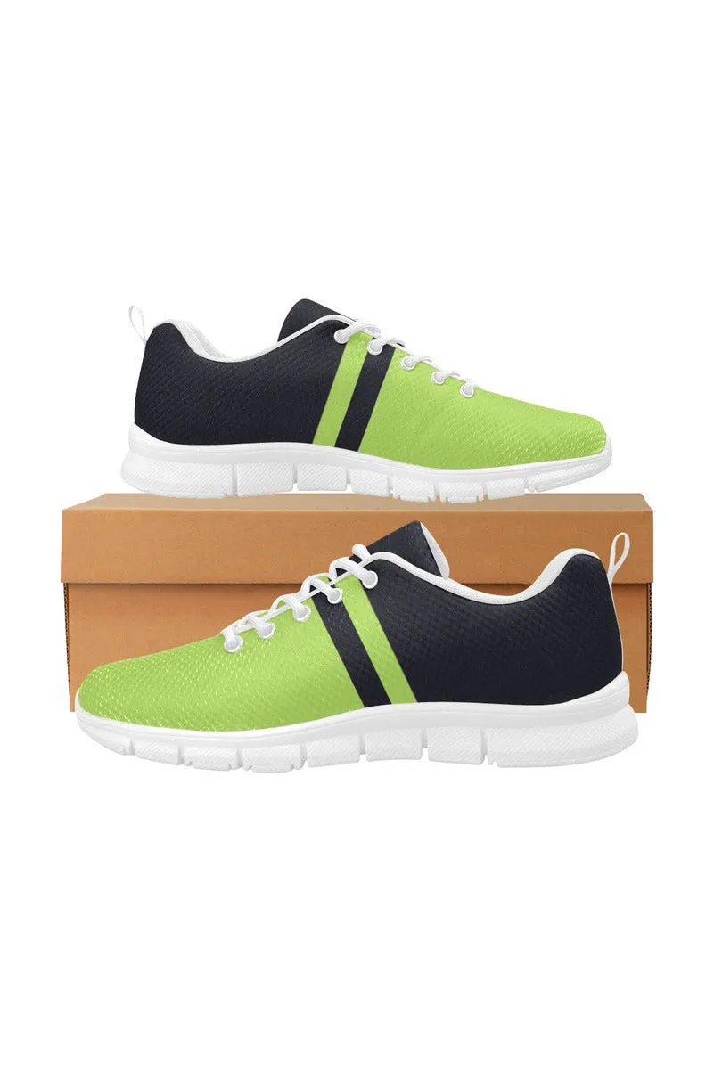 Lime Grenn & Blue Women's Breathable Running Shoes