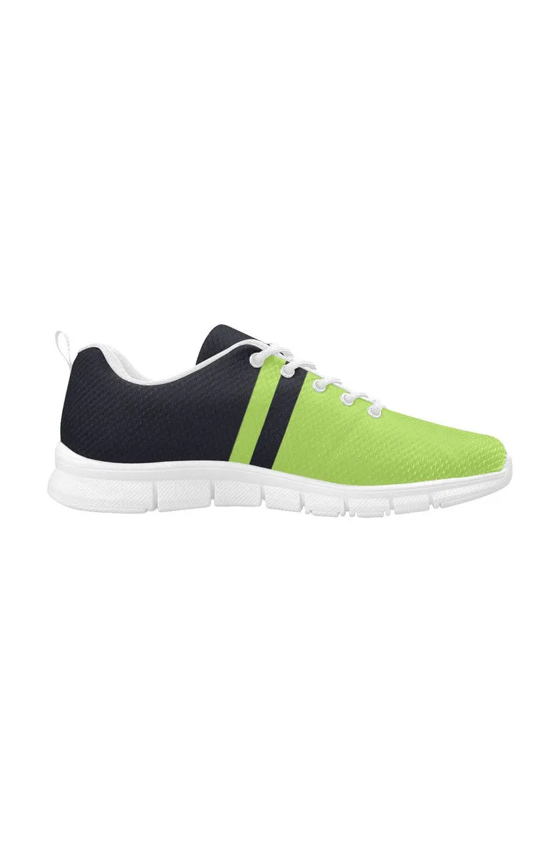 Lime Grenn & Blue Women's Breathable Running Shoes