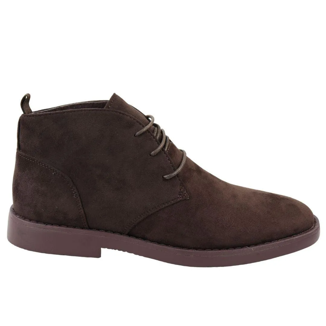 Mens's Chukka Desert Ankle Boots Lace Up Suede Shoes