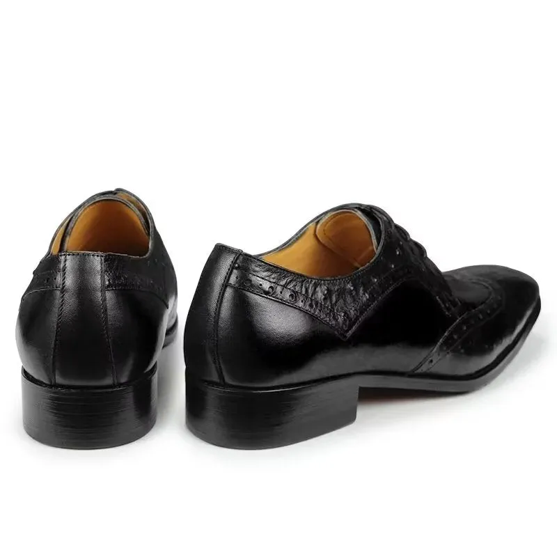 Modish Bespoke Brogue Leather Wedding Shoes