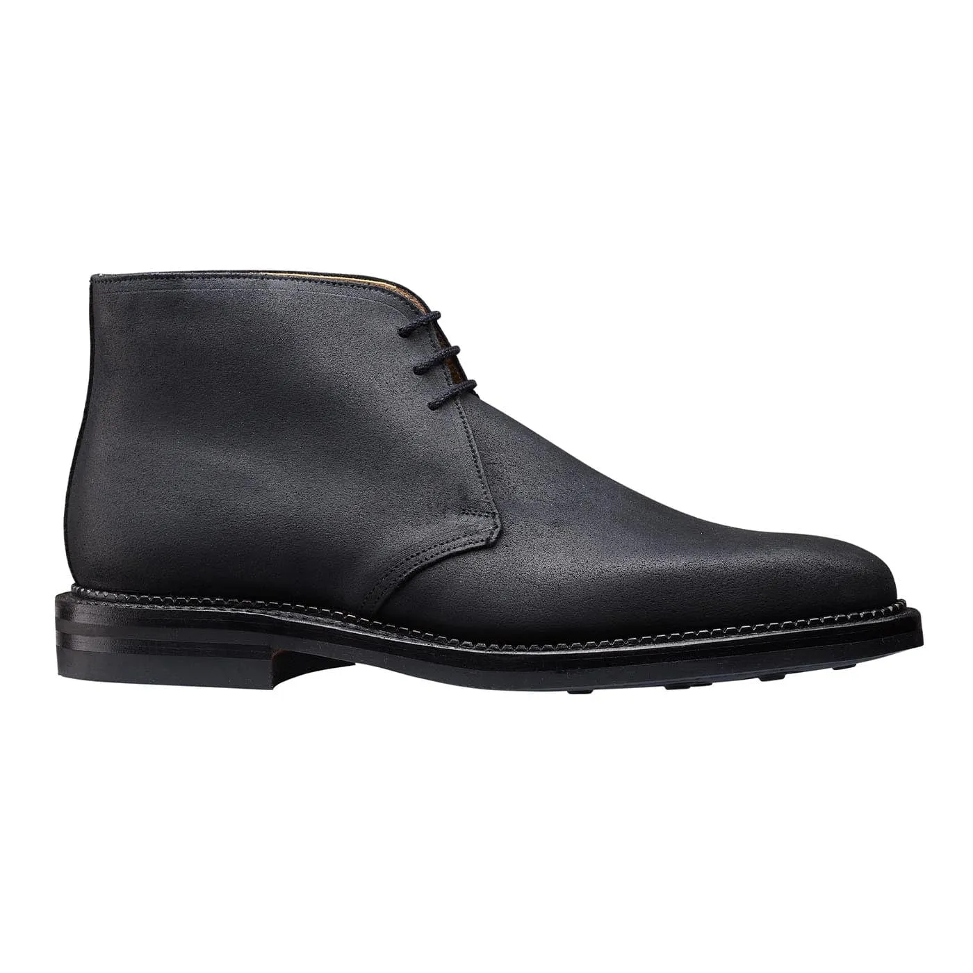 Molton Black Rough-Out Suede