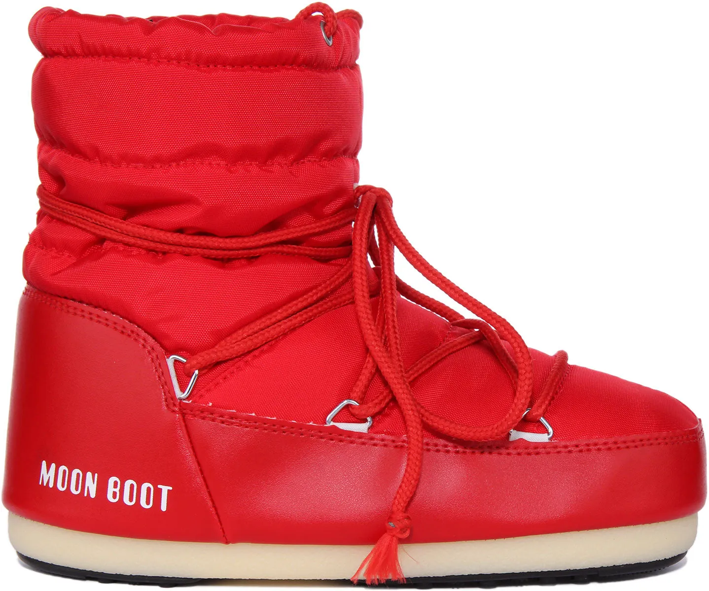 Moon Boot Nylon Low In Red For Women