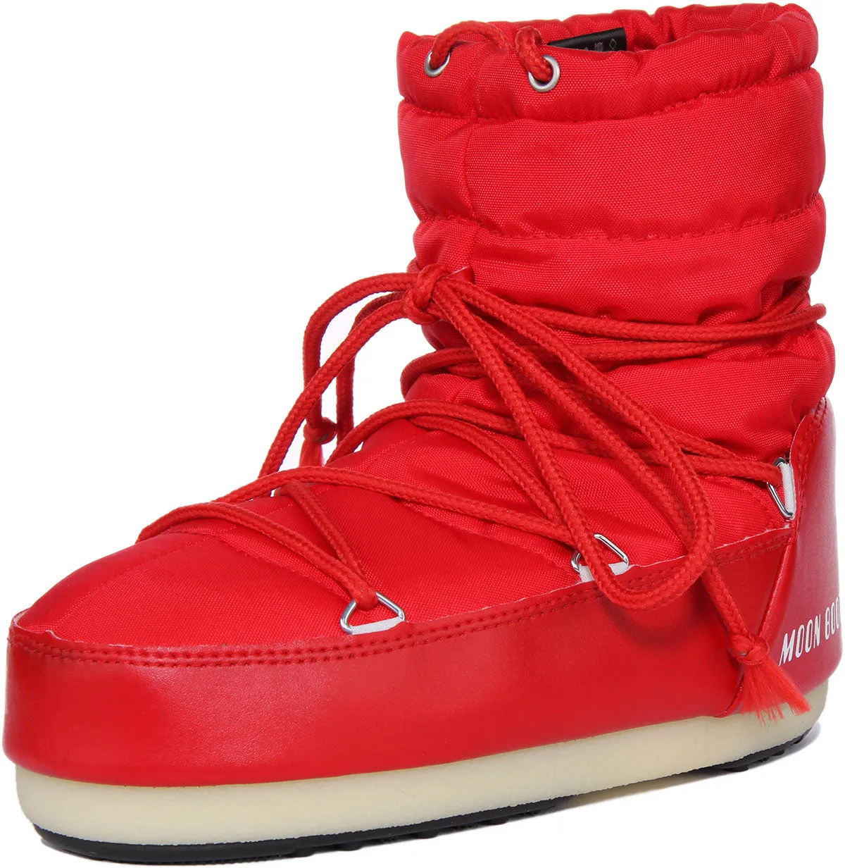 Moon Boot Nylon Low In Red For Women