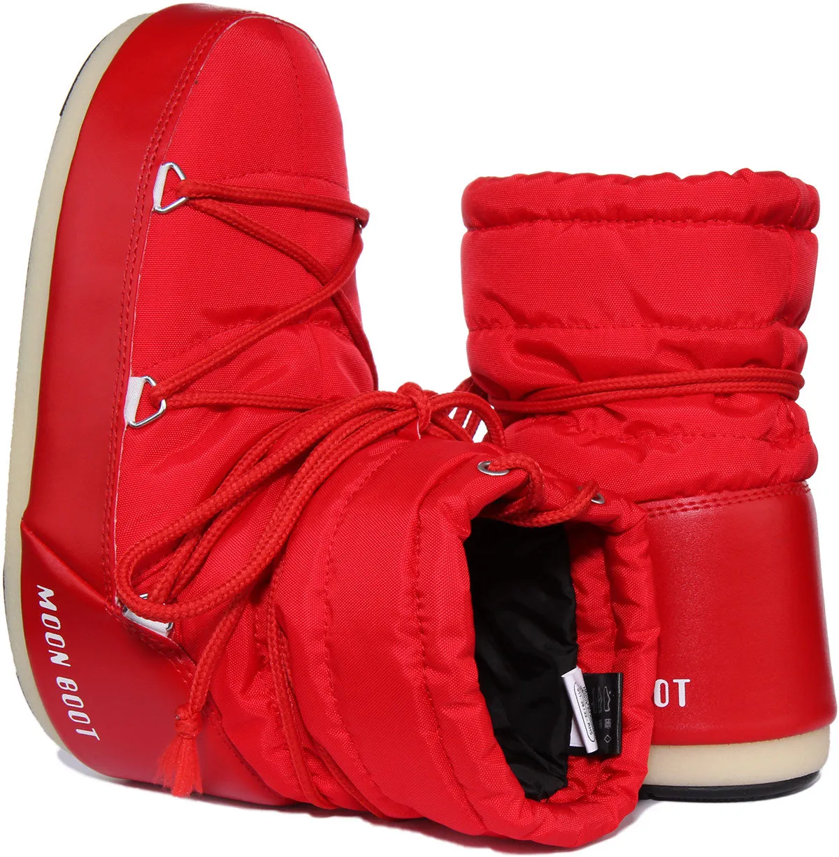 Moon Boot Nylon Low In Red For Women