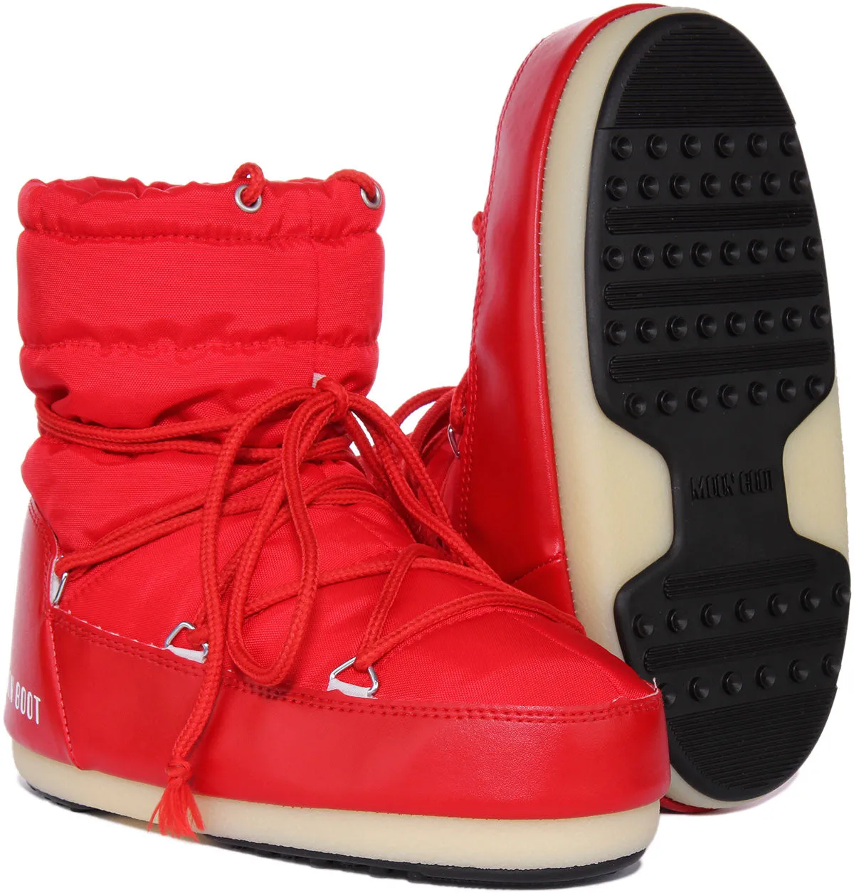 Moon Boot Nylon Low In Red For Women