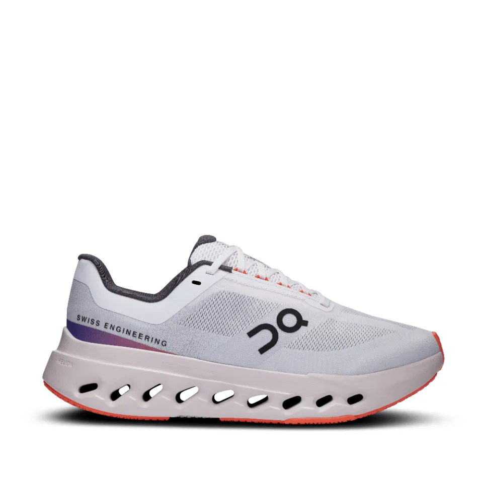 On Cloudsurfer Next Women's Running Shoes in White Flame AW24