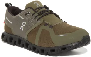 On Running Cloud 5 Waterproof In Olive For Men