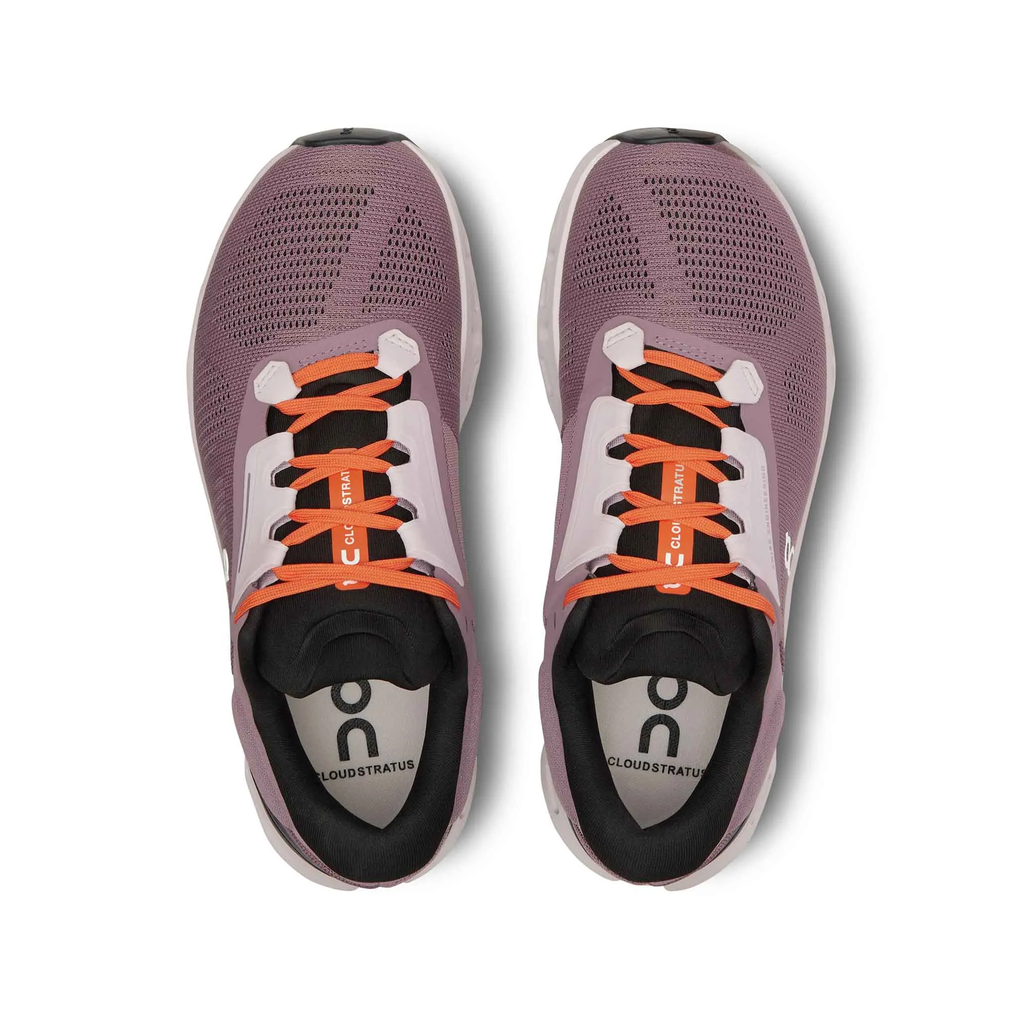 On | Women's Cloudstratus 3 Running Shoes - Quartz/Lily