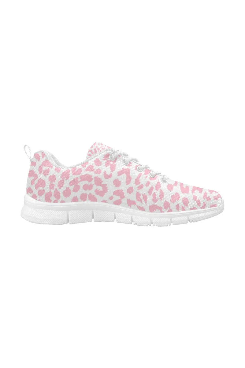 Pink Leopard Pink Women's Breathable Running Shoes