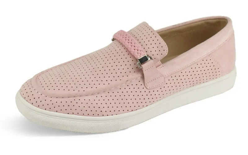 Pink suede Men’s Loafer Slip-On summer shoes