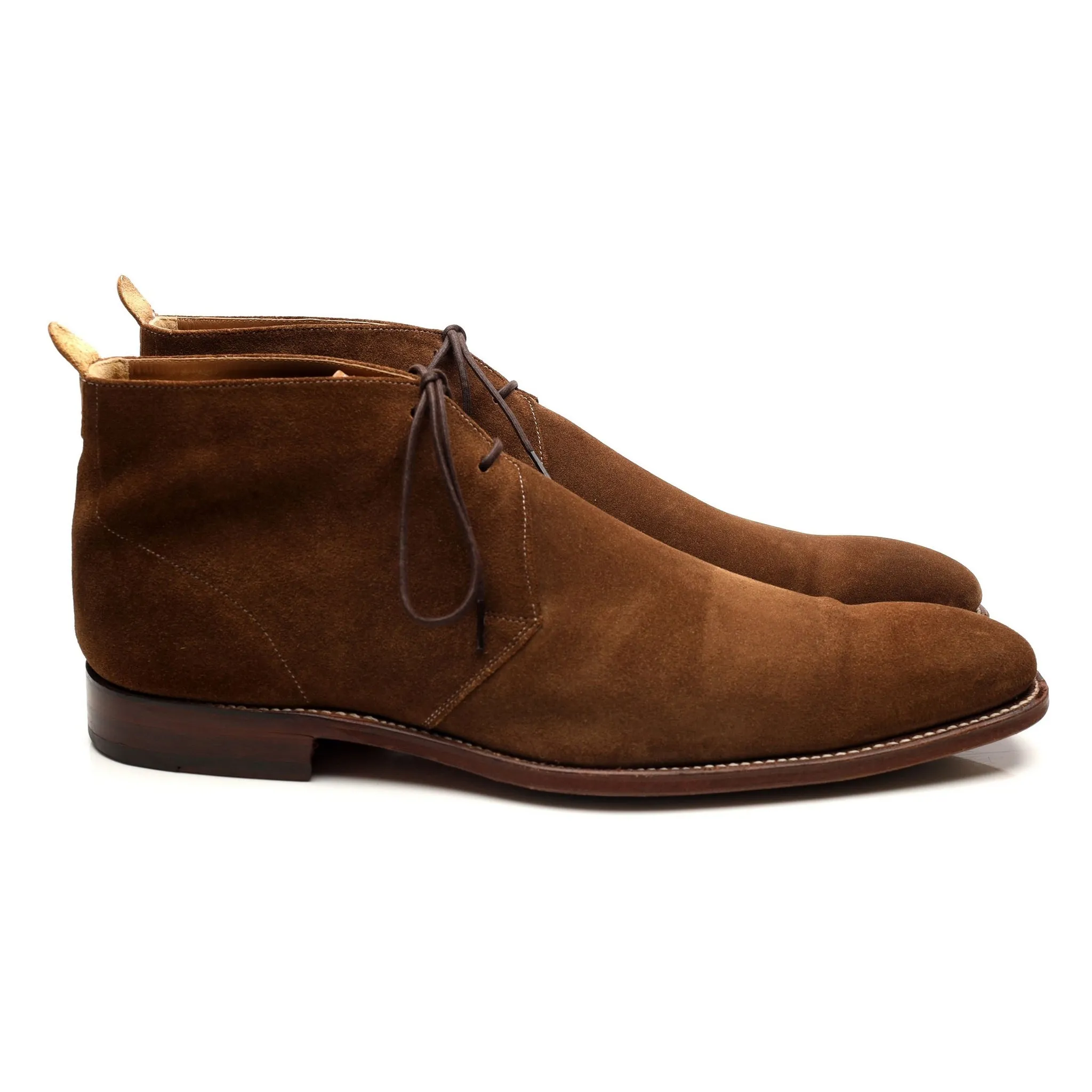 'Silas' Snuff Brown Suede Chukka Boots UK 10 F