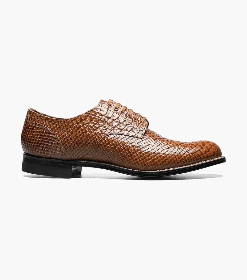 Stacy Adams Tan Madison Anaconda Plain Toe Oxford Men's shoe