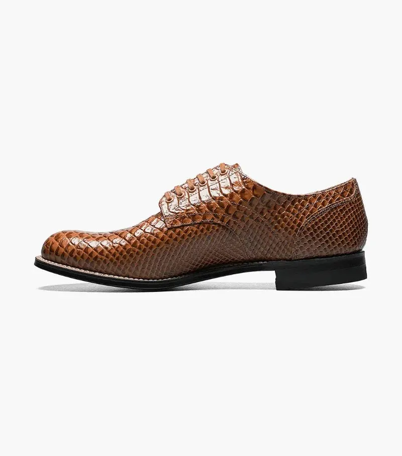 Stacy Adams Tan Madison Anaconda Plain Toe Oxford Men's shoe