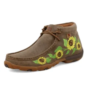 TWISTED X WOMEN'S SUNFLOWER CHUKKA DRIVING MOC SHOE- WDM0128