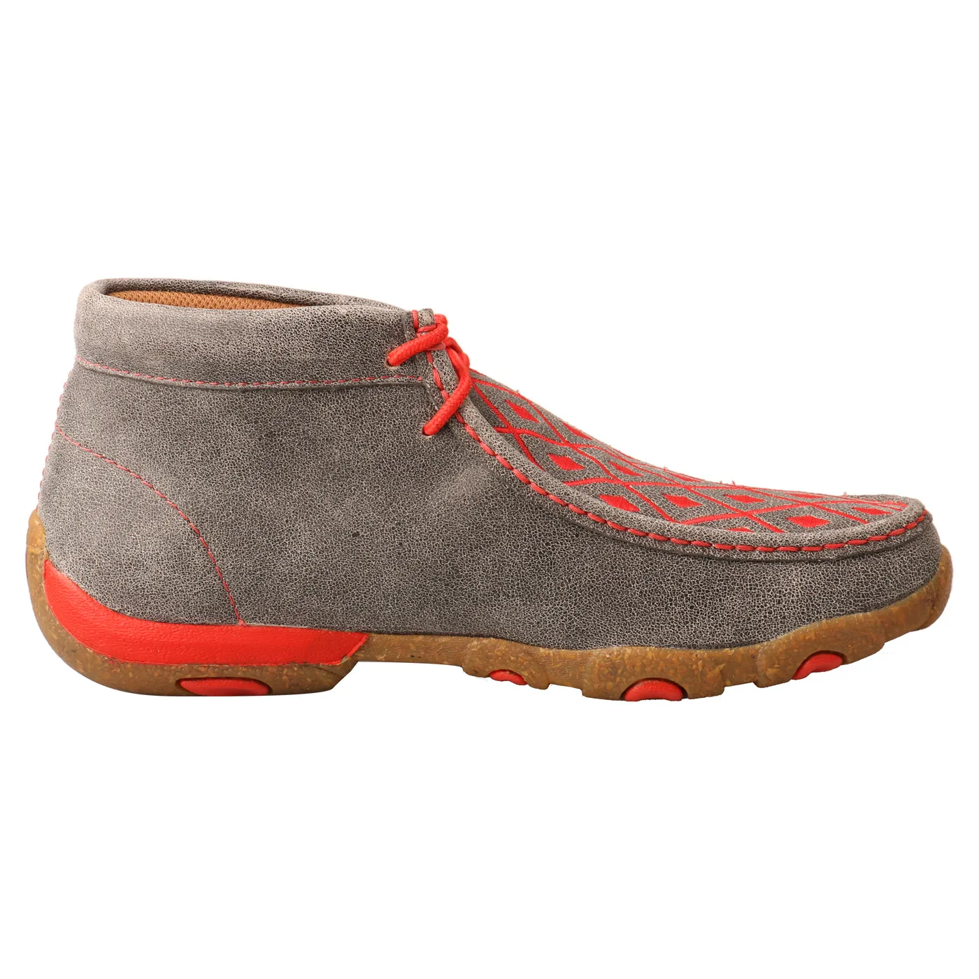 Women's Twisted X Grey & Grenadine Chukka Driving Moc