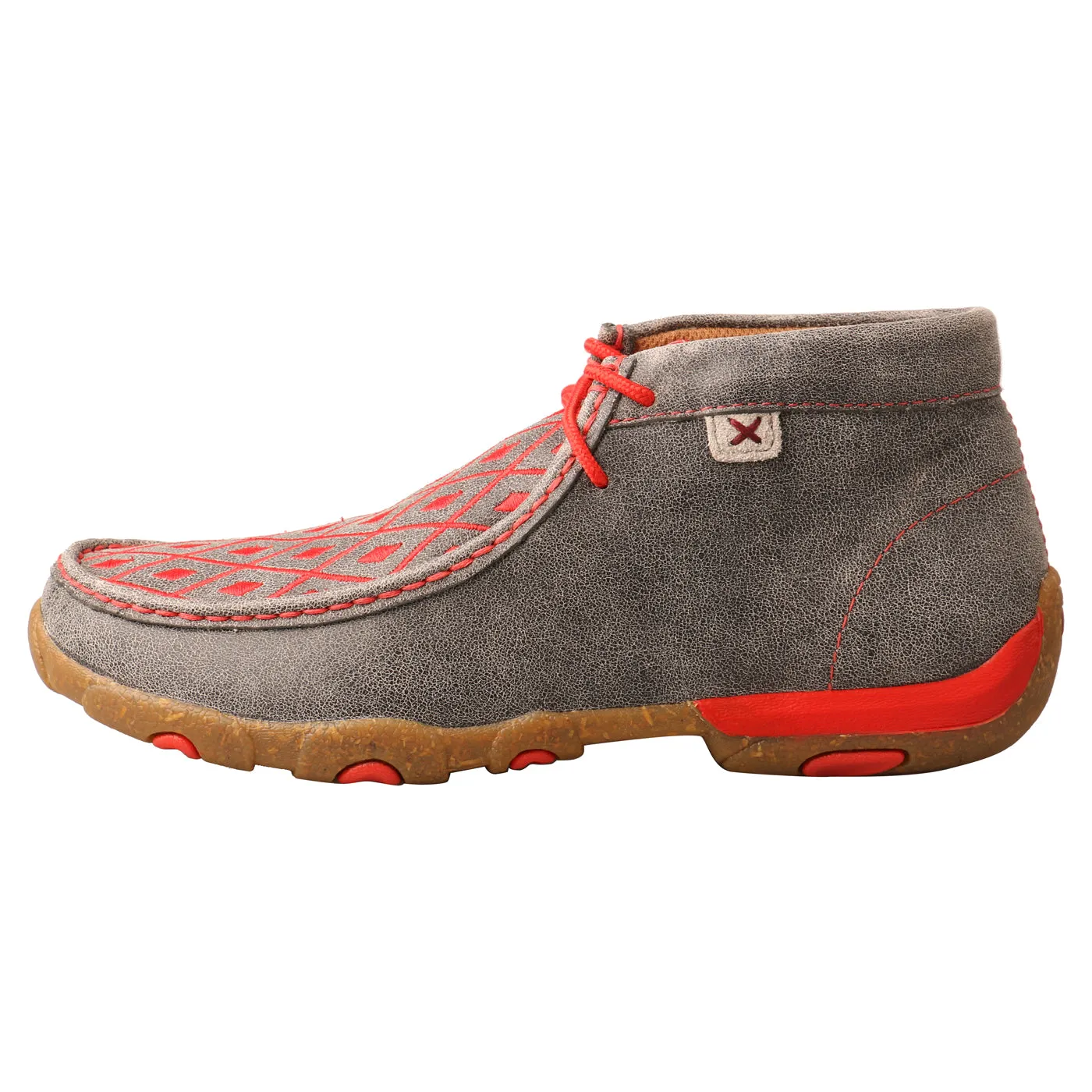 Women's Twisted X Grey & Grenadine Chukka Driving Moc